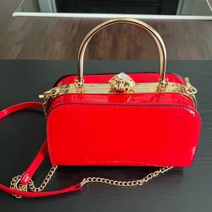 Red Patent Leather Handbag